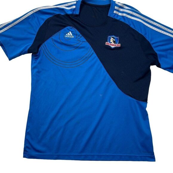 Adidas Colo Colo Chile Soccer Football Jersey Men's Size Large Blue Vintage - Picture 5 of 10